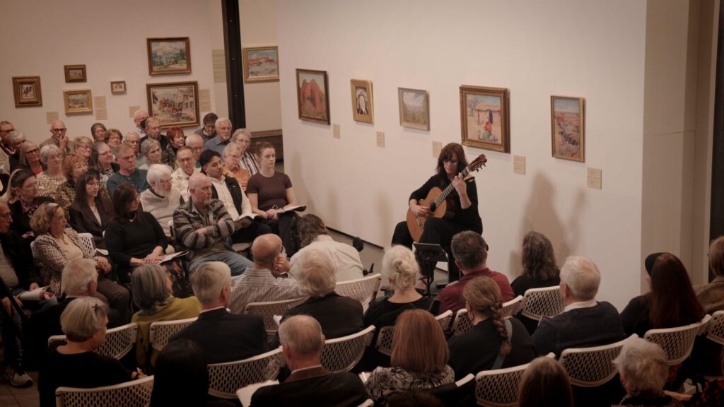 Martha Masters Guitar Recital at Museum of the West in Scottsdale - WIDE SHOT