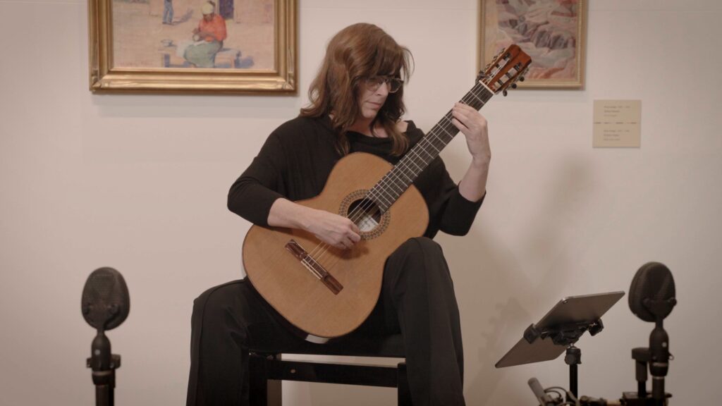Martha Masters Guitar Recital at Museum of the West in Scottsdale with Microphones- MEDIUM SHOT